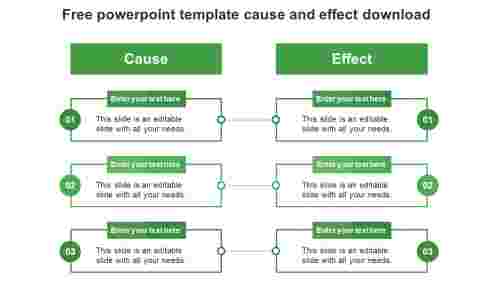 free powerpoint cause and effect download-green